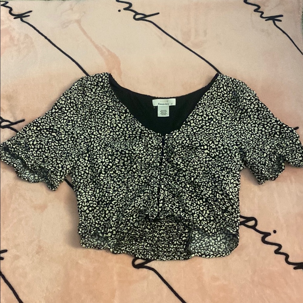 Charlotte Russe Black and White Blouse